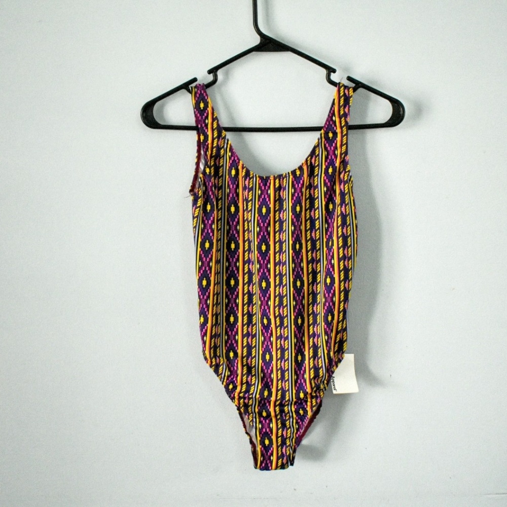 High cut one piece swim bodysuit